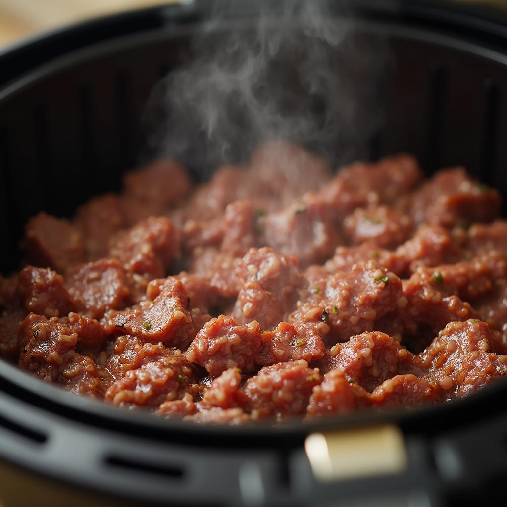 Air Fryer Ground Beef - Perfectly Browned and Juicy