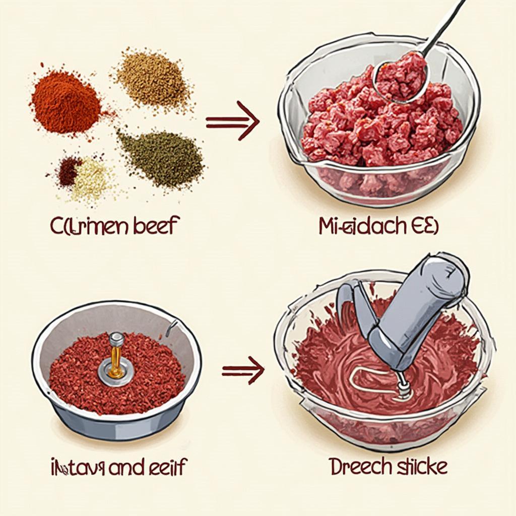 Beef Grinding and Mixing Process for Beef Sticks