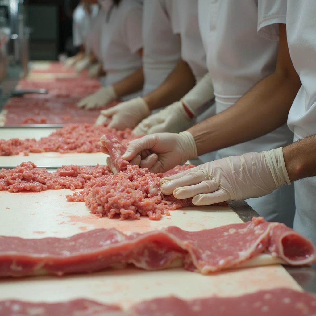 Stuffing and Shaping Beef Sticks