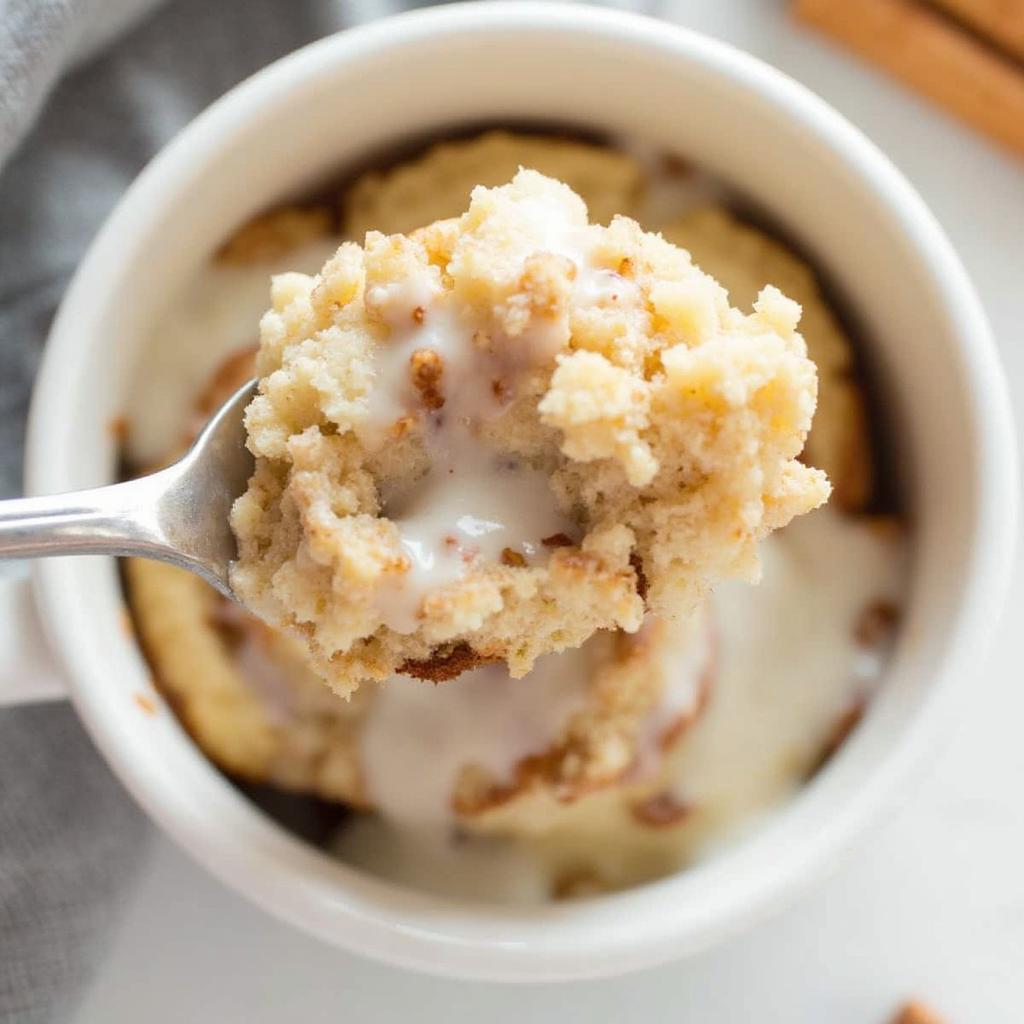 Cinnamon Roll Mug Cake