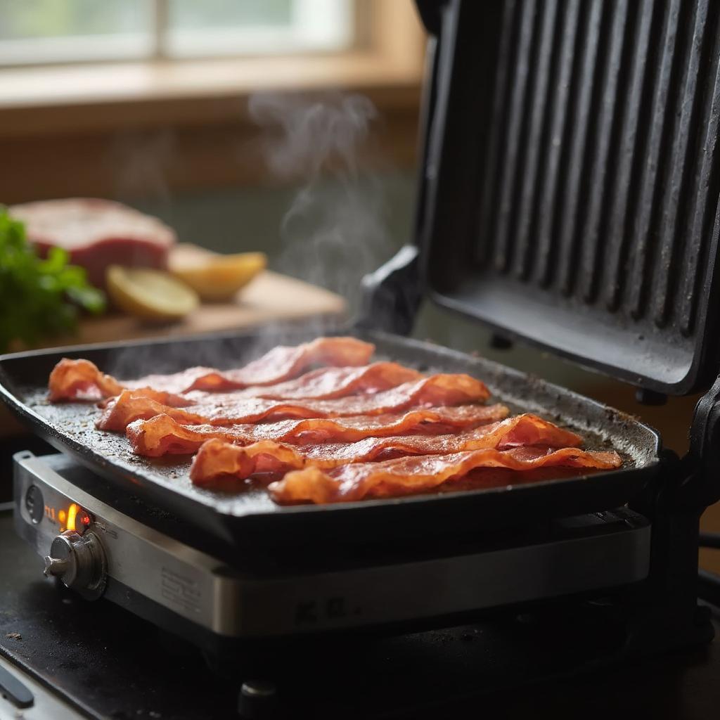 Cooking Bacon on a George Foreman Grill