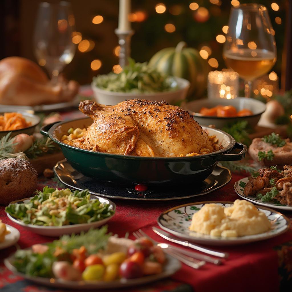 Holiday Meal with Roaster Dressing