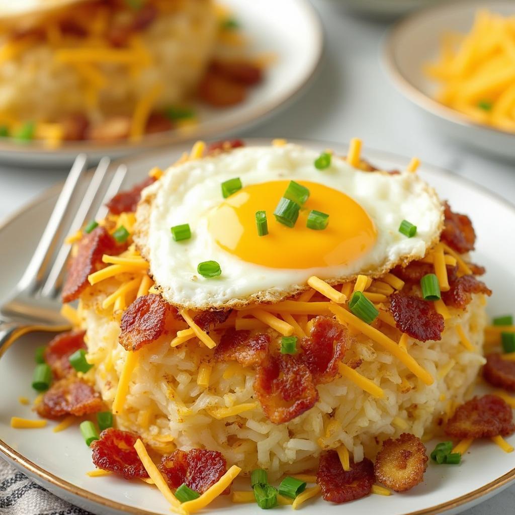 Loaded Air Fryer Hash Browns