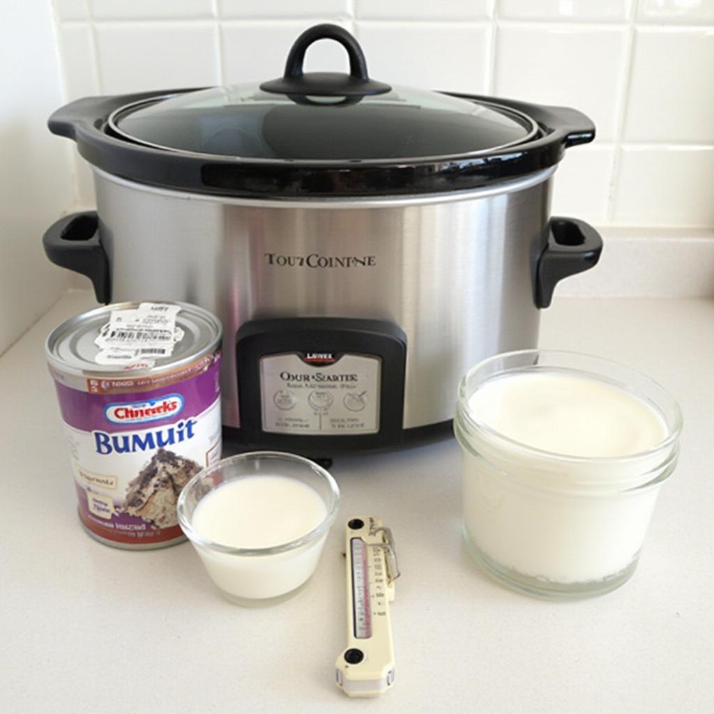 Ingredients for Slow Cooker Yogurt