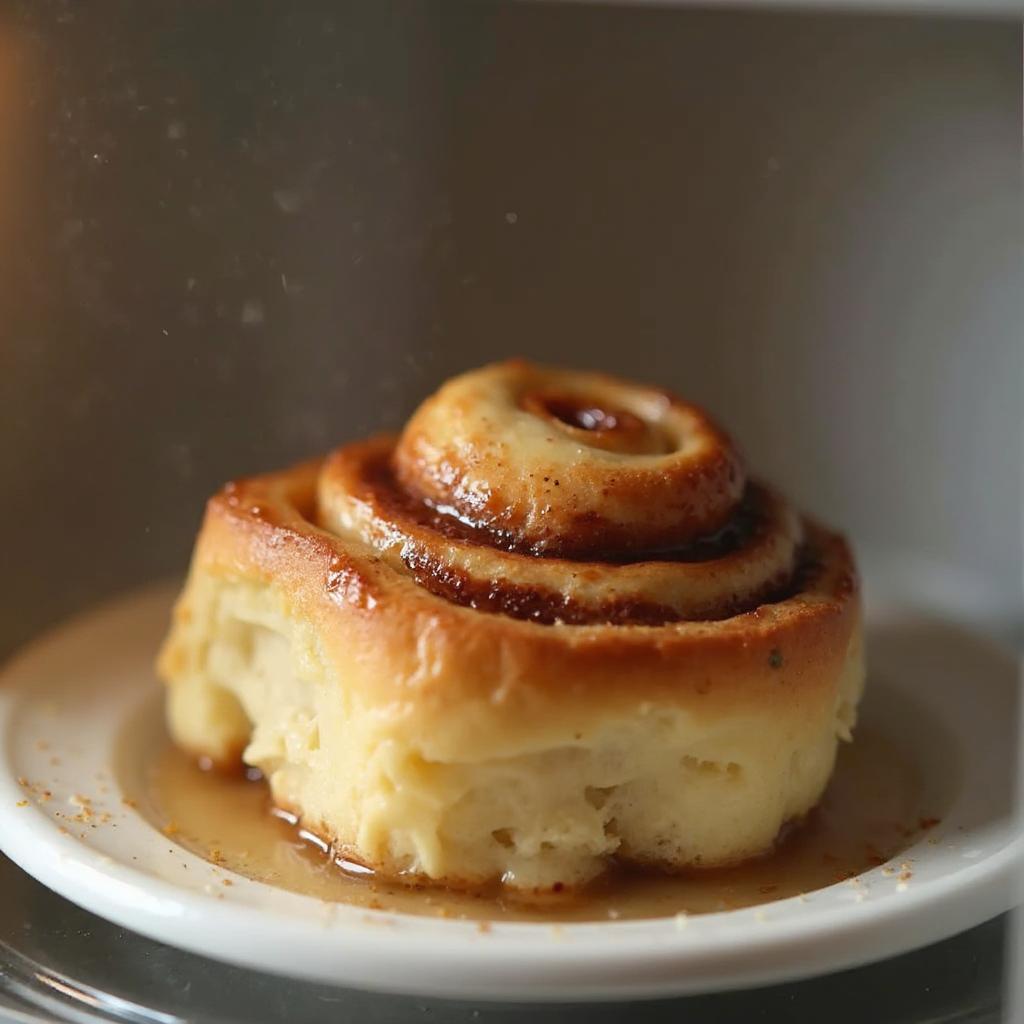 Microwaving a Single Cinnamon Roll