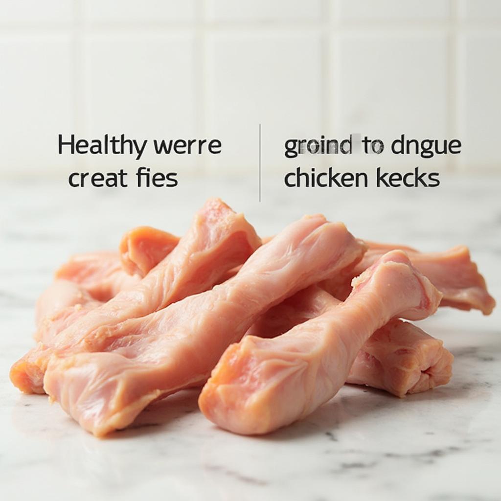 Raw chicken necks for dogs.