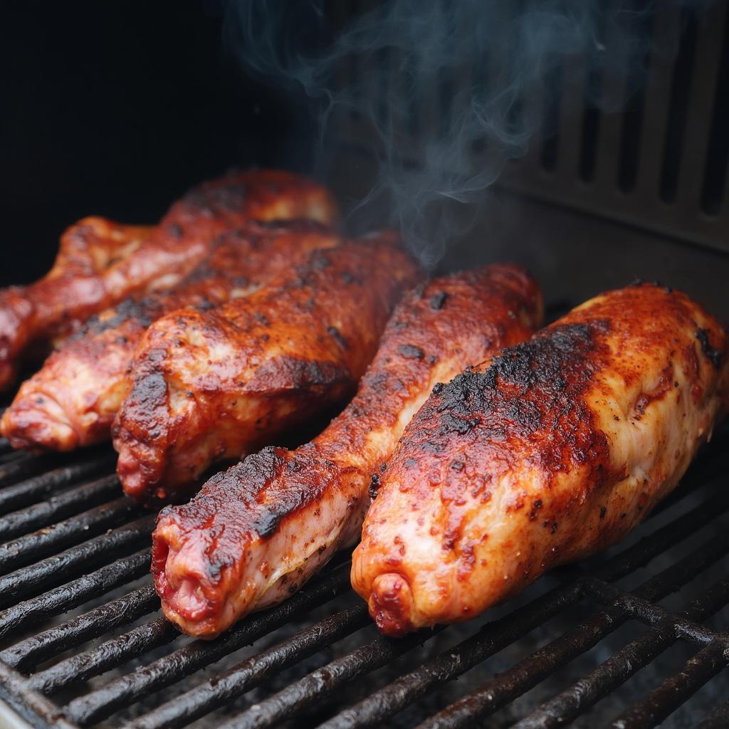 Smoked Turkey Necks on a Smoker