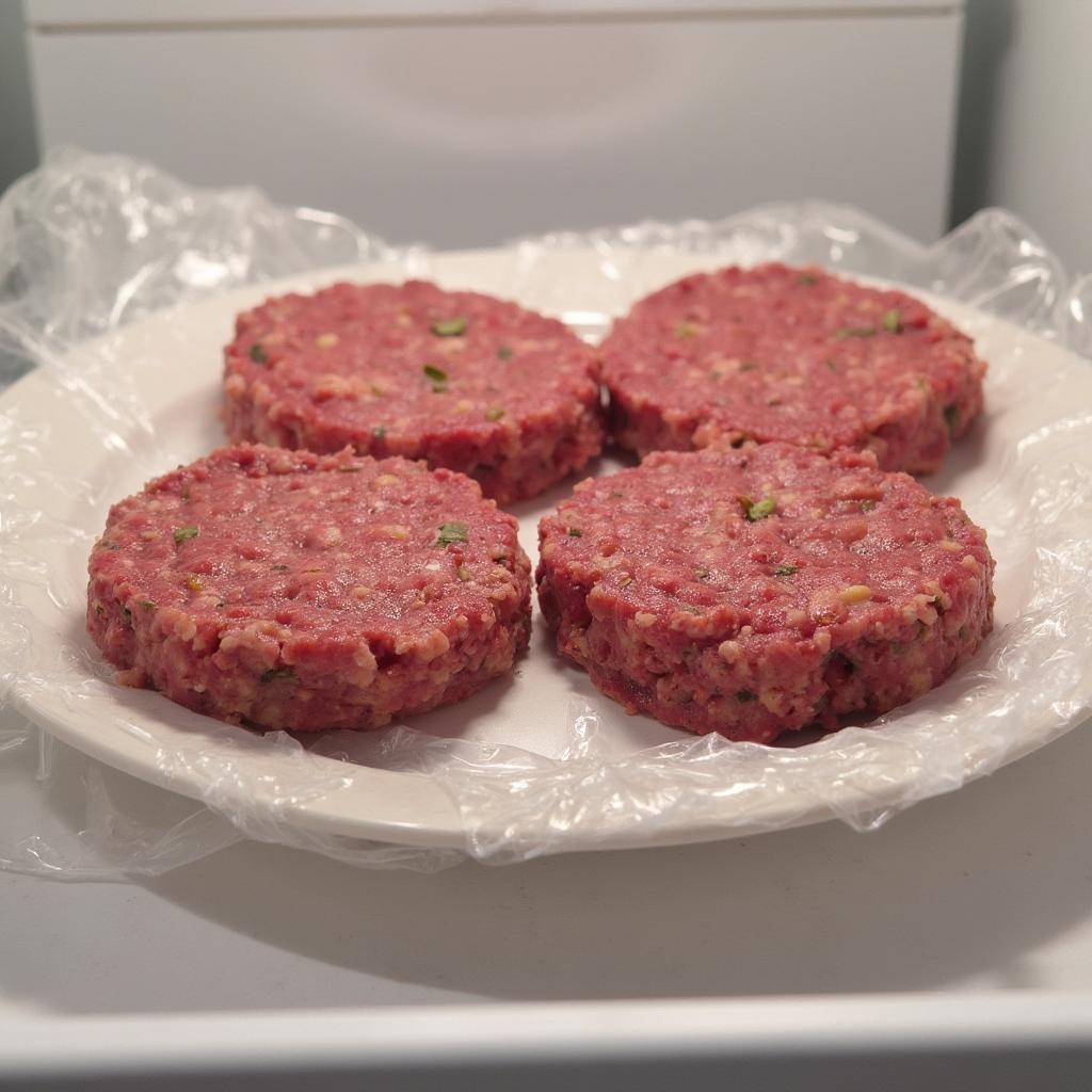 Thawing Frozen Burger Patties in the Refrigerator