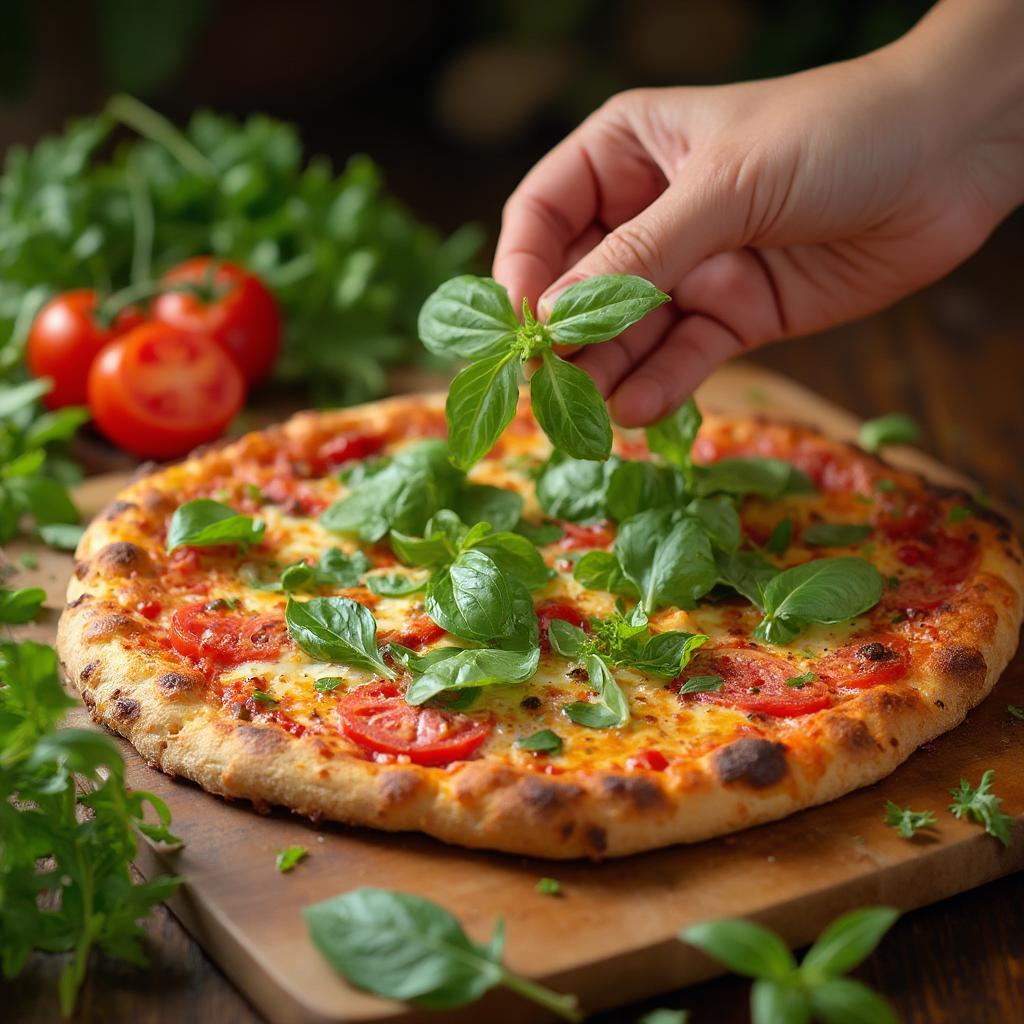 Adding Fresh Toppings to Frozen Pizza