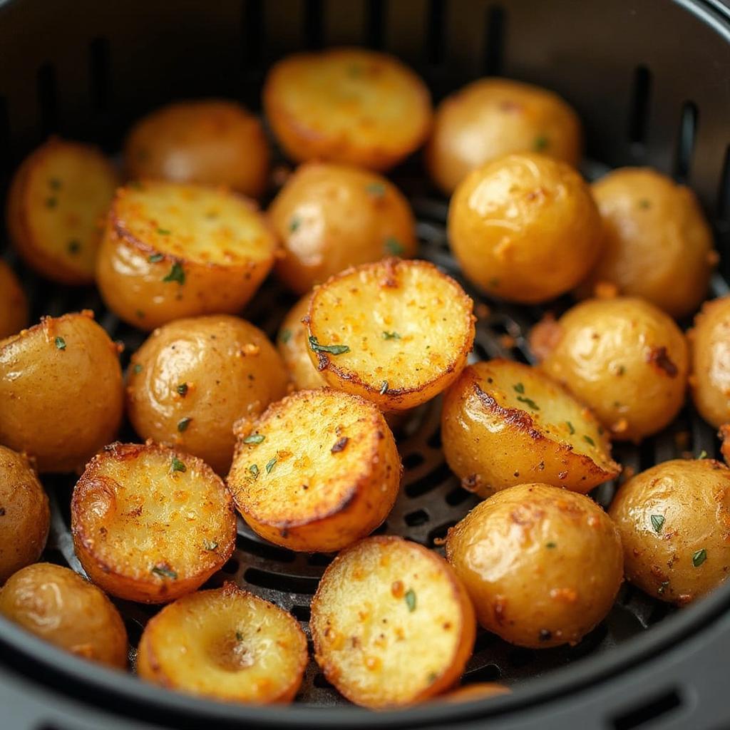 Perfectly Crispy Air Fryer Baked Potatoes