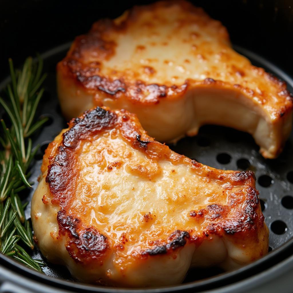 Crispy Air Fryer Frozen Pork Chops