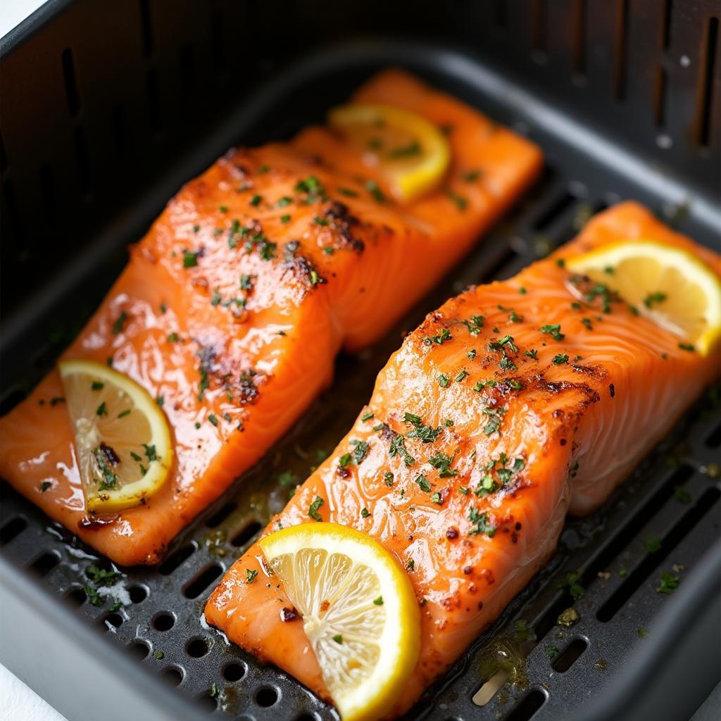 Perfectly Cooked Air Fryer Frozen Salmon Fillets