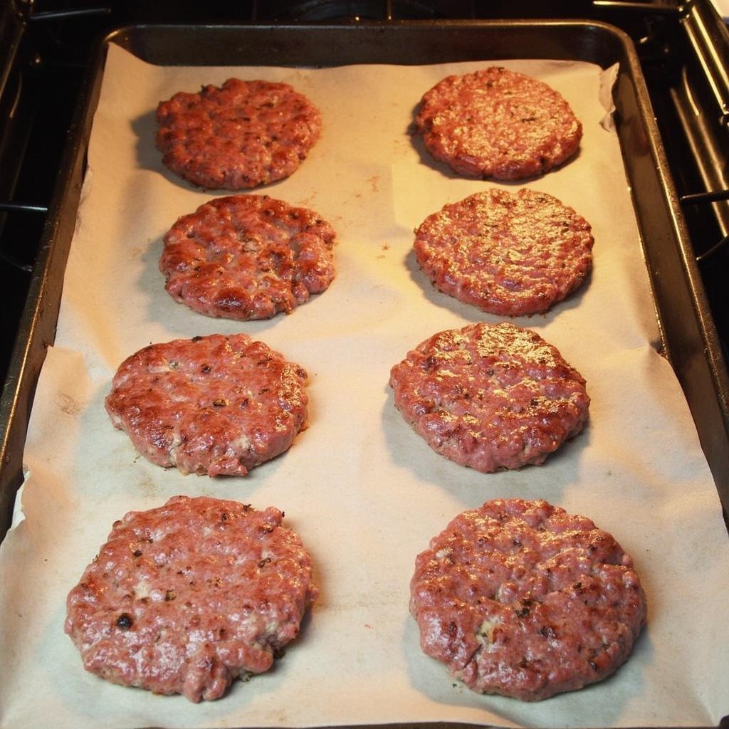 Baking Frozen Burger Patties in Oven