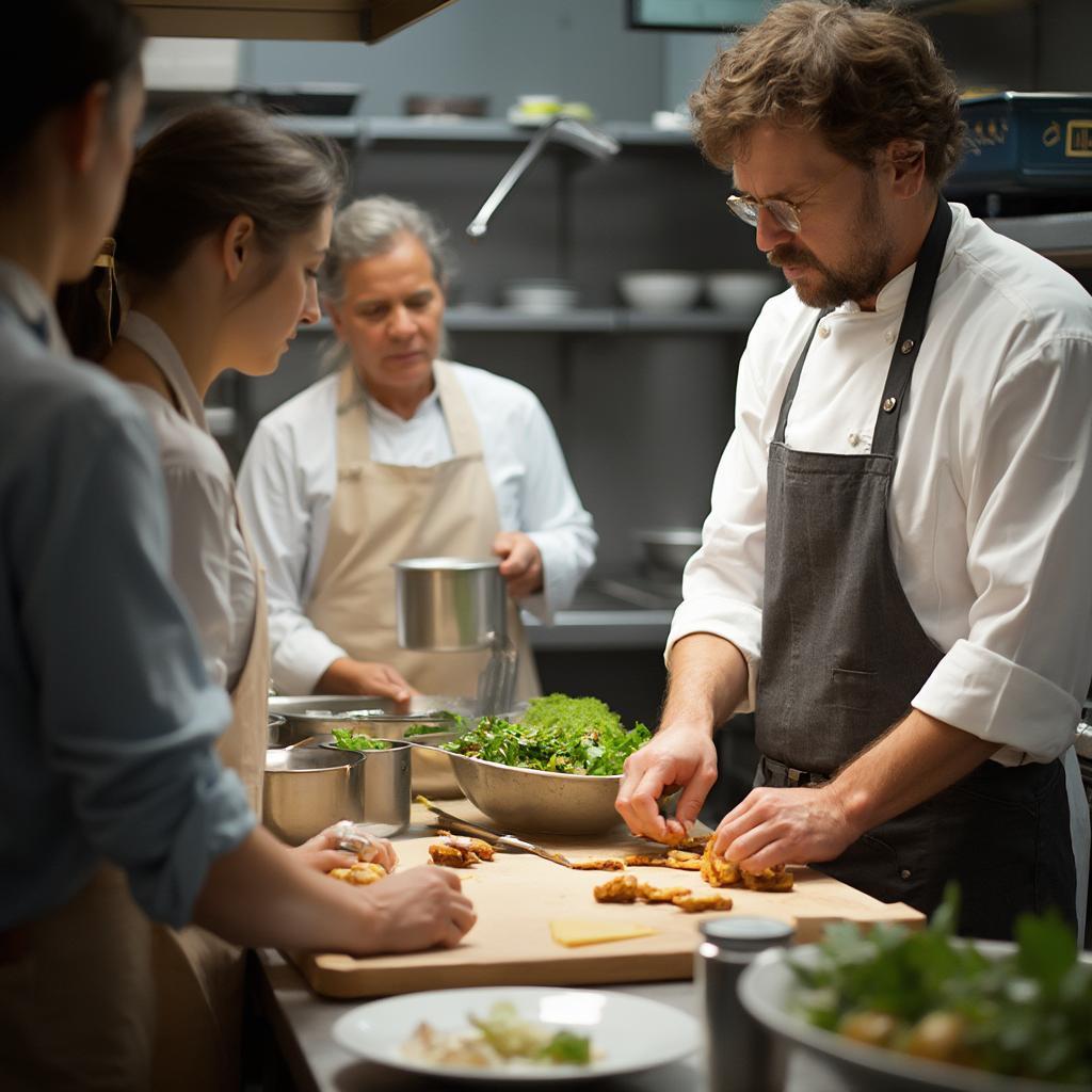 Chef Leading Cooking Class