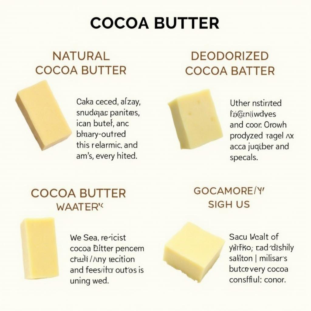 Comparing Different Cocoa Butter Types