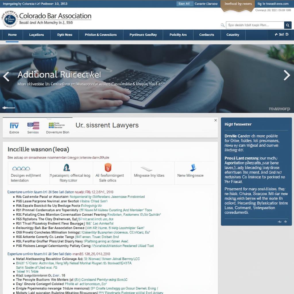 Colorado Bar Association Website