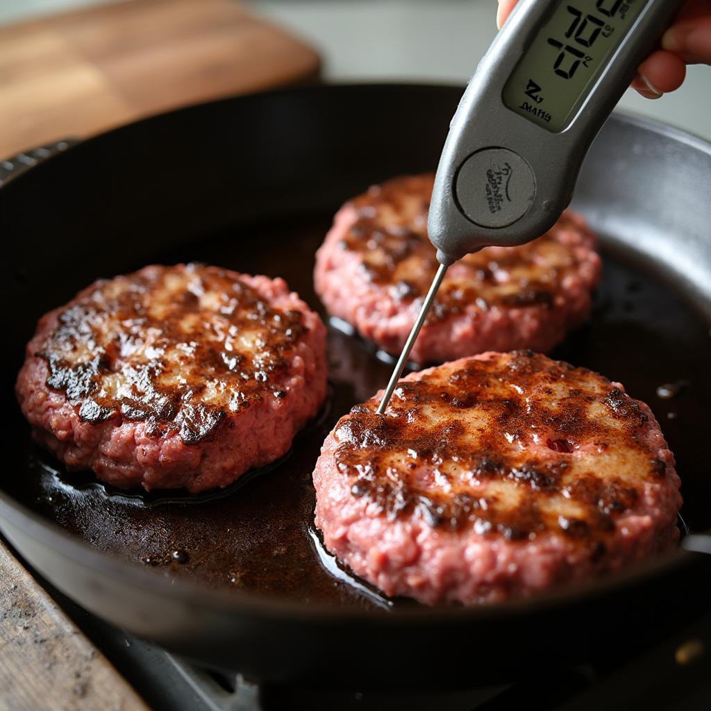 Cooking Buffalo Burgers on a Stovetop