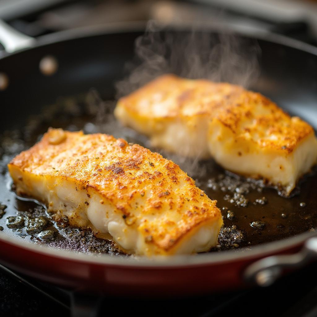 Cooking Frozen Cod Fillets in a Pan