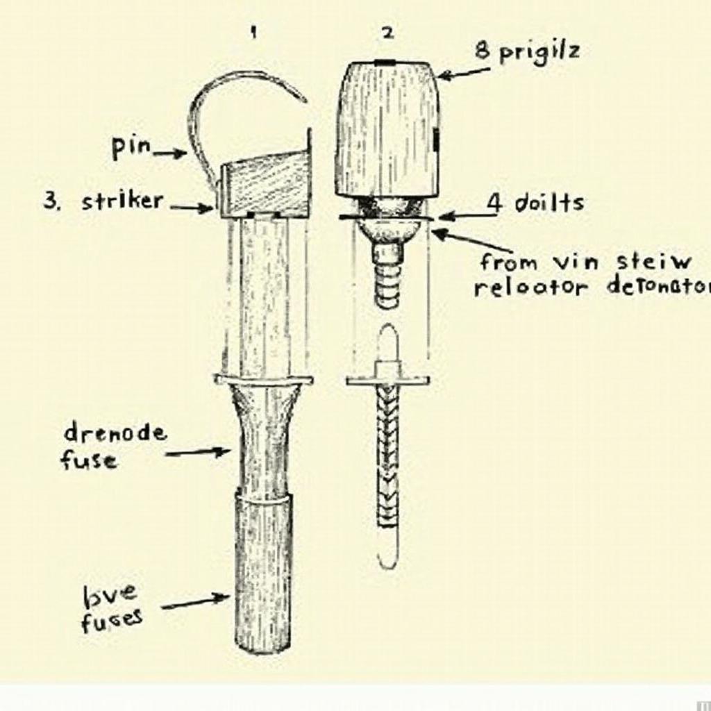 Grenade Fuse Mechanism Diagram