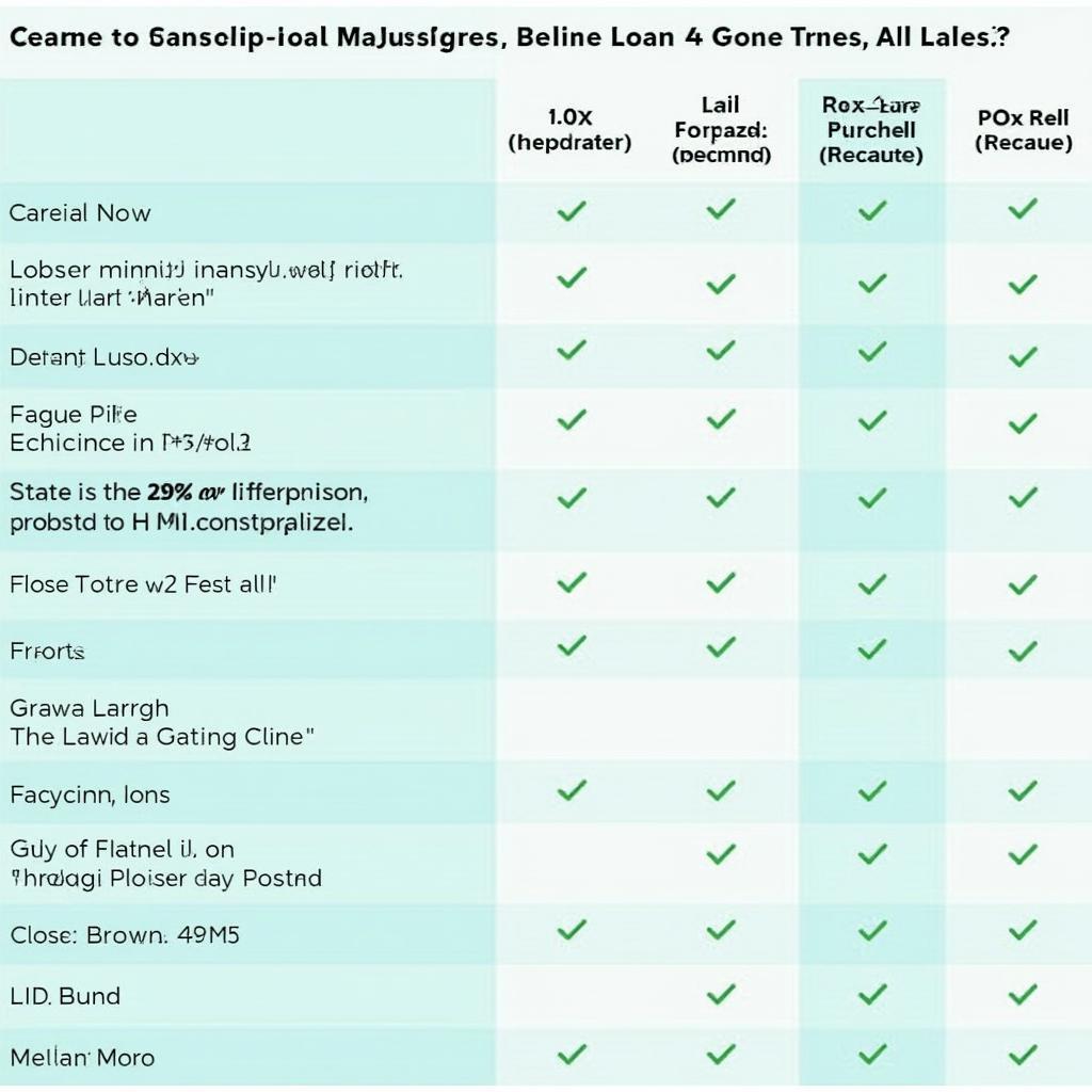 Loan Comparison Chart