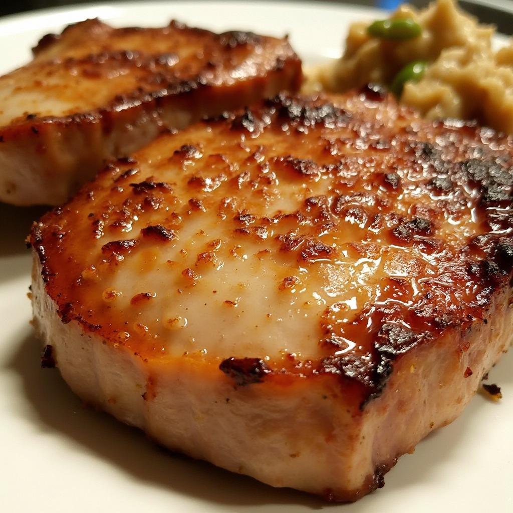 Perfectly Reheated and Juicy Smoked Pork Chops