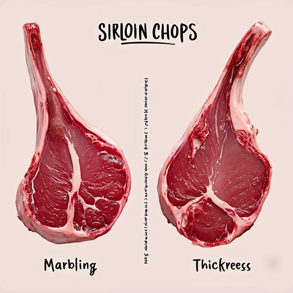 Selecting the perfect sirloin chop