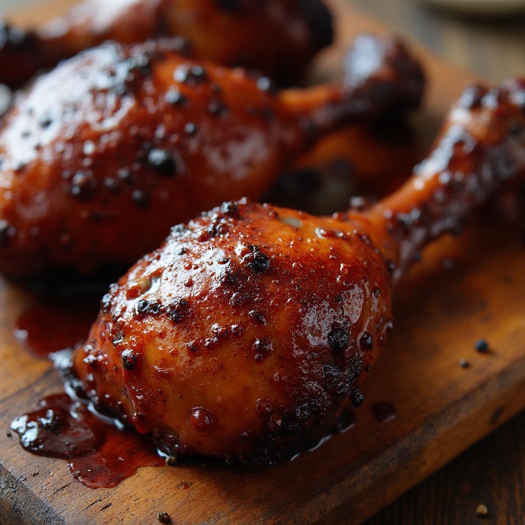 Smoked Turkey Legs with Glaze