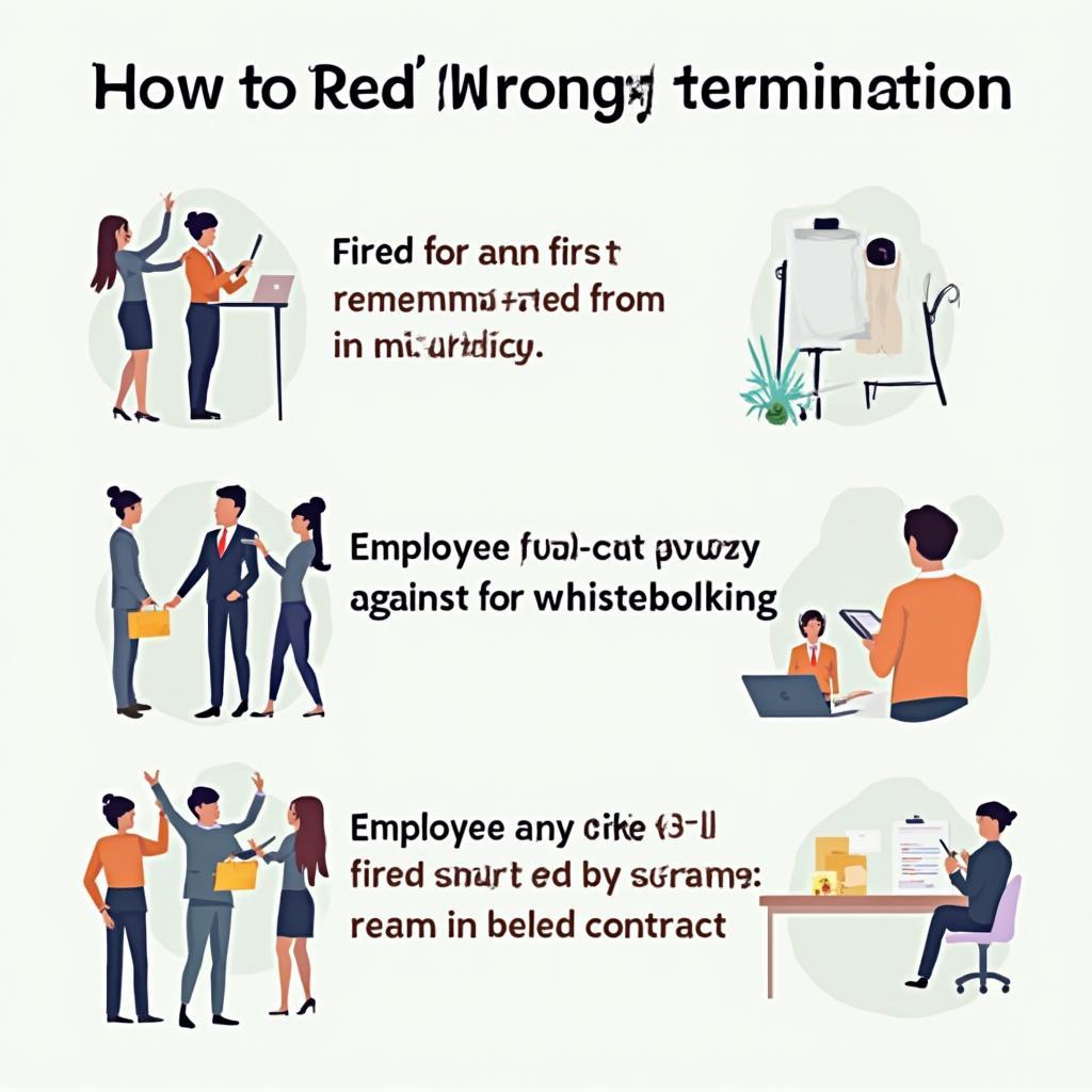 Common Reasons for Wrongful Termination Illustration